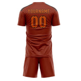 Custom Coral Red Orange Soccer Jersey