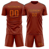 Custom Coral Red Orange Soccer Jersey