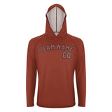 Custom Coral Red Copper Rose UV-Hoodie