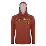 Custom Coral Red Gold UV-Hoodie