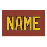 Custom Coral Red Gold Beach Towel