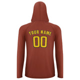 Custom Coral Red Gold UV-Hoodie