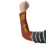 Custom Coral Red Gold Arm Sleeve