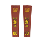 Custom Coral Red Gold Arm Sleeve