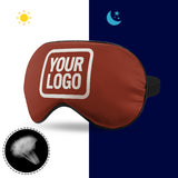 Custom Coral Red White Sleep Mask