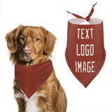 Custom Coral Red White Pet Scarf