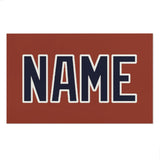 Custom Coral Red Navy Beach Towel