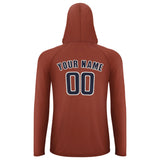 Custom Coral Red Navy UV-Hoodie