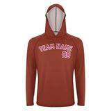 Custom Coral Red Pink UV-Hoodie