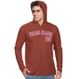Custom Coral Red Pink UV-Hoodie