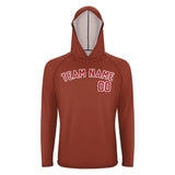 Custom Coral Red Red UV-Hoodie