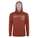Custom Coral Red Crimson Red UV-Hoodie