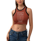 Custom Coral Red Coral Red Sleeveless Tank Top