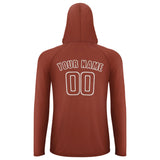 Custom Coral Red Coral Red UV-Hoodie