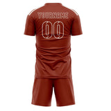 Custom Coral Red Coral Red Soccer Jersey