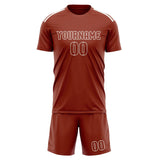 Custom Coral Red Coral Red Soccer Jersey
