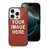 Custom Coral Red White Phone Case