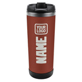 Custom Coral Red White Stainless Steel Water Cup