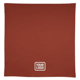 Custom Coral Red White Square Table Cloth