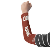 Custom Coral Red White Arm Sleeve