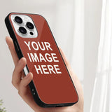Custom Coral Red White Phone Case
