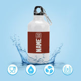 Custom Coral Red White Sports Bottle