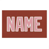 Custom Coral Red Light Pink Beach Towel