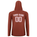 Custom Coral Red Light Pink UV-Hoodie