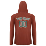 Custom Coral Red Blue Green UV-Hoodie