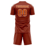 Custom Coral Red Orange Soccer Jersey