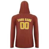Custom Coral Red Gold UV-Hoodie