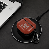 Custom Coral Red Gray AirPods Case (3rd Generation)