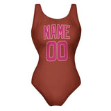 Custom Coral Red Pink Swimsuit