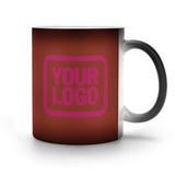 Custom Coral Red Pink Magic Mug