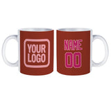 Custom Coral Red Pink Mug