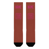 Custom Coral Red Pink Knee-High Sock