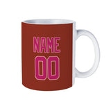 Custom Coral Red Pink Mug