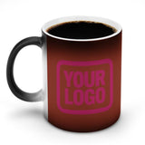Custom Coral Red Pink Magic Mug