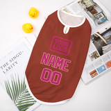 Custom Coral Red Pink Pet Vest