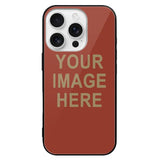 Custom Coral Red Light Khaki Phone Case