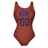 Custom Coral Red Purple Swimsuit