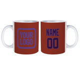 Custom Coral Red Purple Mug