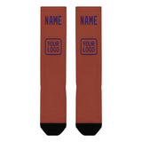 Custom Coral Red Purple Knee-High Sock