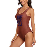 Custom Coral Red Purple Swimsuit