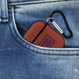 Custom Coral Red Purple AirPods Case