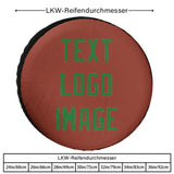 Custom Coral Red Emerald Green Truck Tires