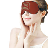 Custom Coral Red Light Khaki Sleep Mask