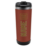 Custom Coral Red Khaki Stainless Steel Water Cup