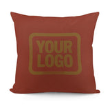 Custom Coral Red Khaki Pillowcase