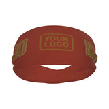 Custom Coral Red Khaki Sports headband